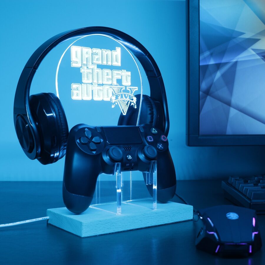 Grand Theft Auto 5 Led Gaming Headset Controller Stand - Image 3