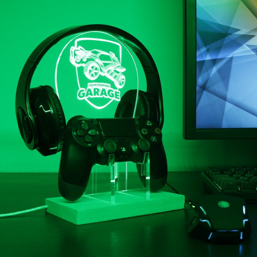 Rocket League Garage Led Gaming Headset Controller Stand - Image 4