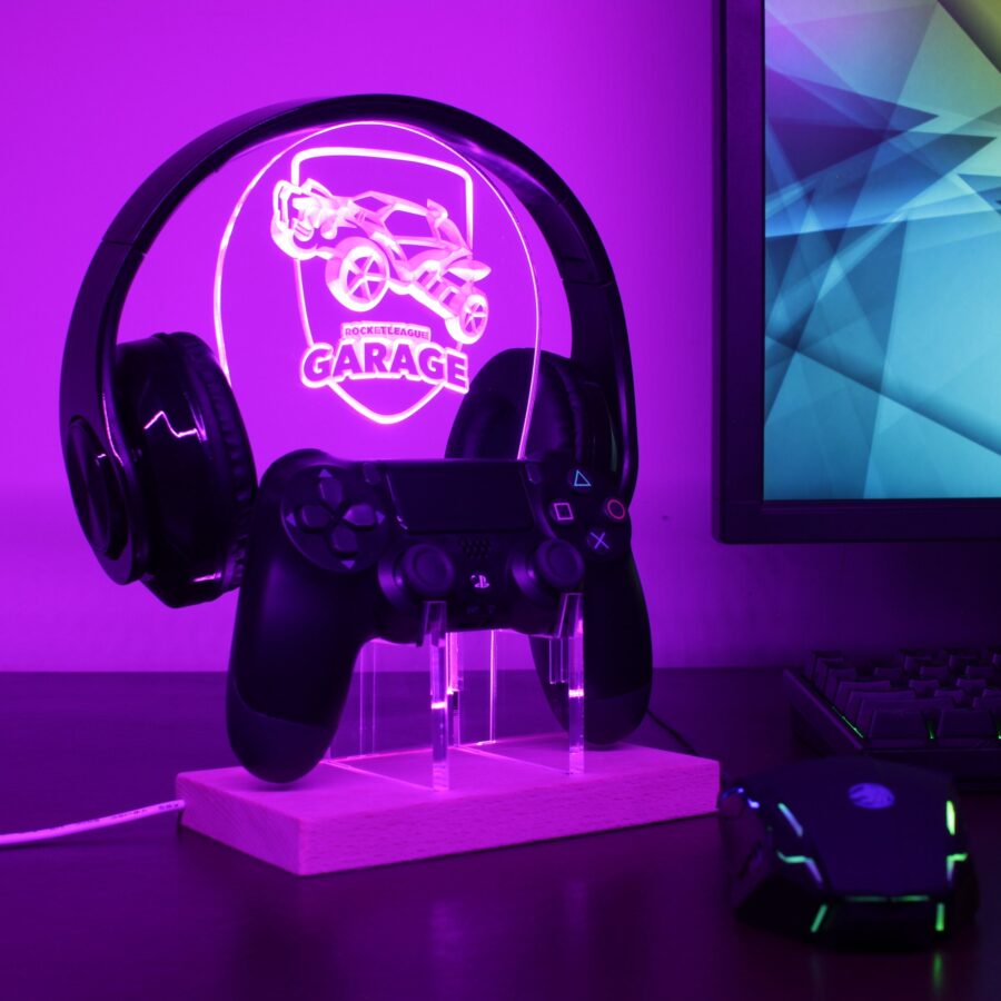 Rocket League Garage Led Gaming Headset Controller Stand