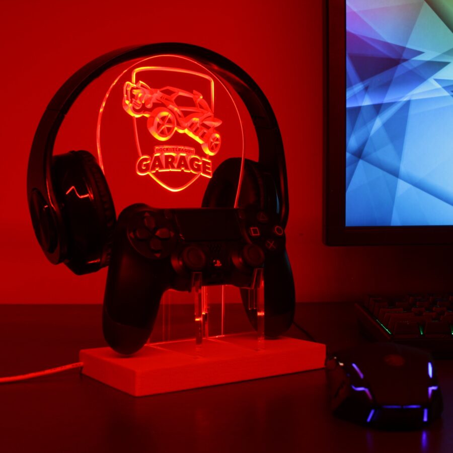 Rocket League Garage Led Gaming Headset Controller Stand - Image 3