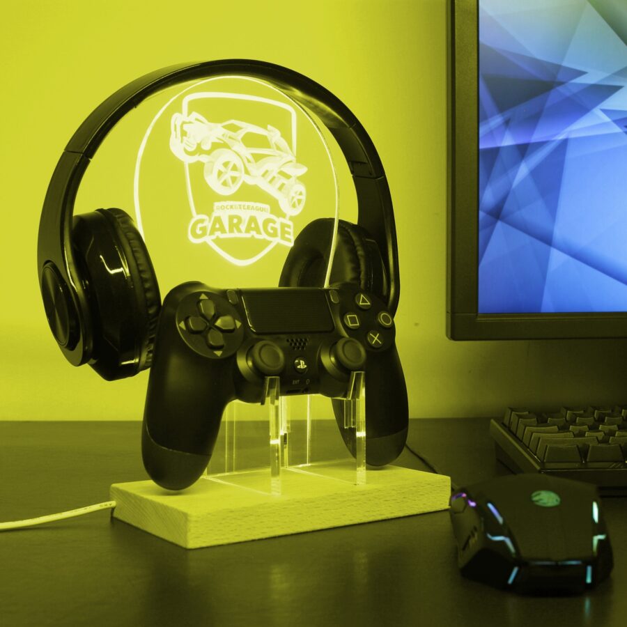 Rocket League Garage Led Gaming Headset Controller Stand - Image 2