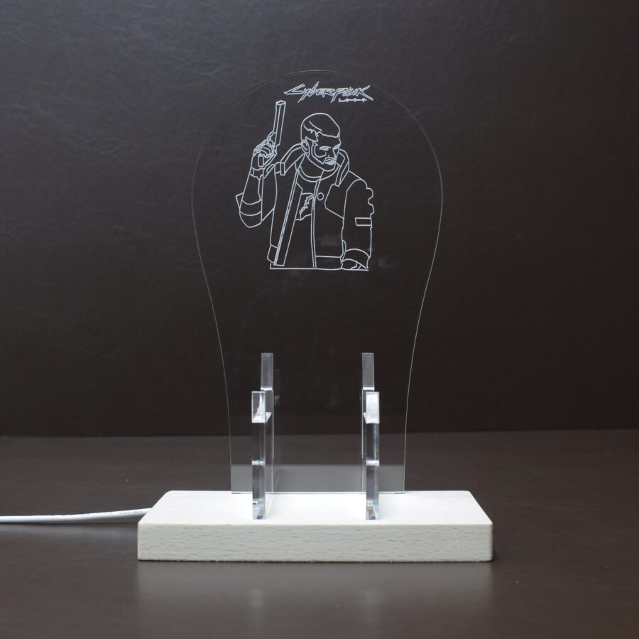Cyberpunk 2077 Male V Led Gaming Headset Controller Stand - Image 10