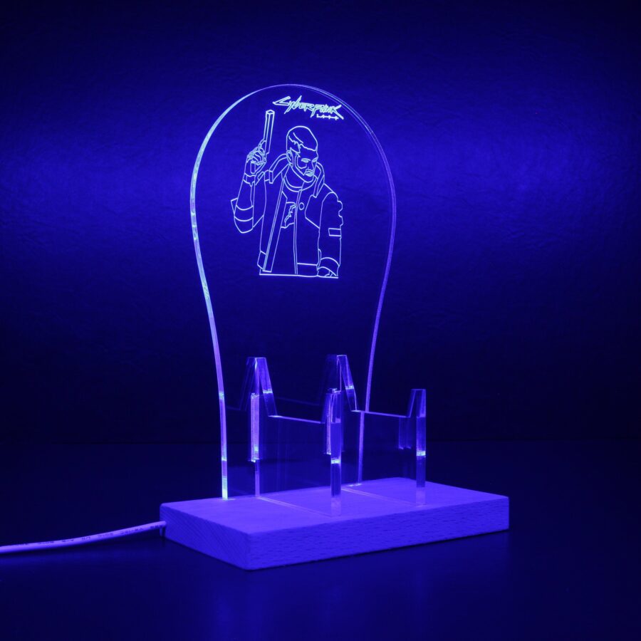 Cyberpunk 2077 Male V Led Gaming Headset Controller Stand - Image 9