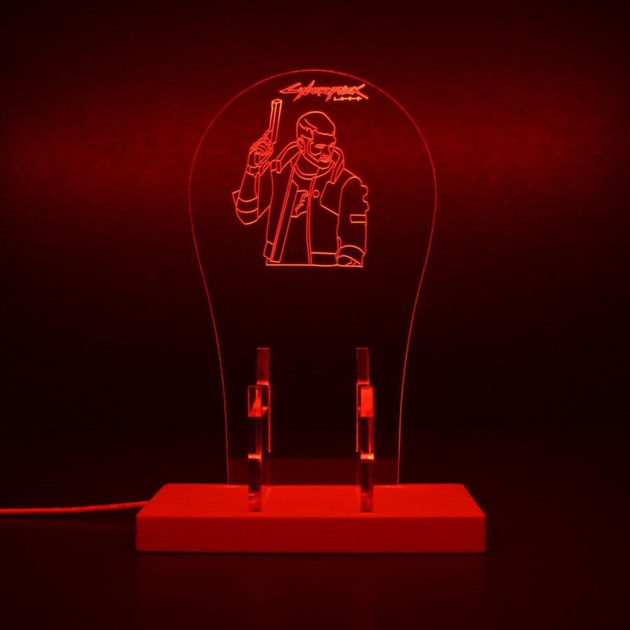 Cyberpunk 2077 Male V Led Gaming Headset Controller Stand - Image 7