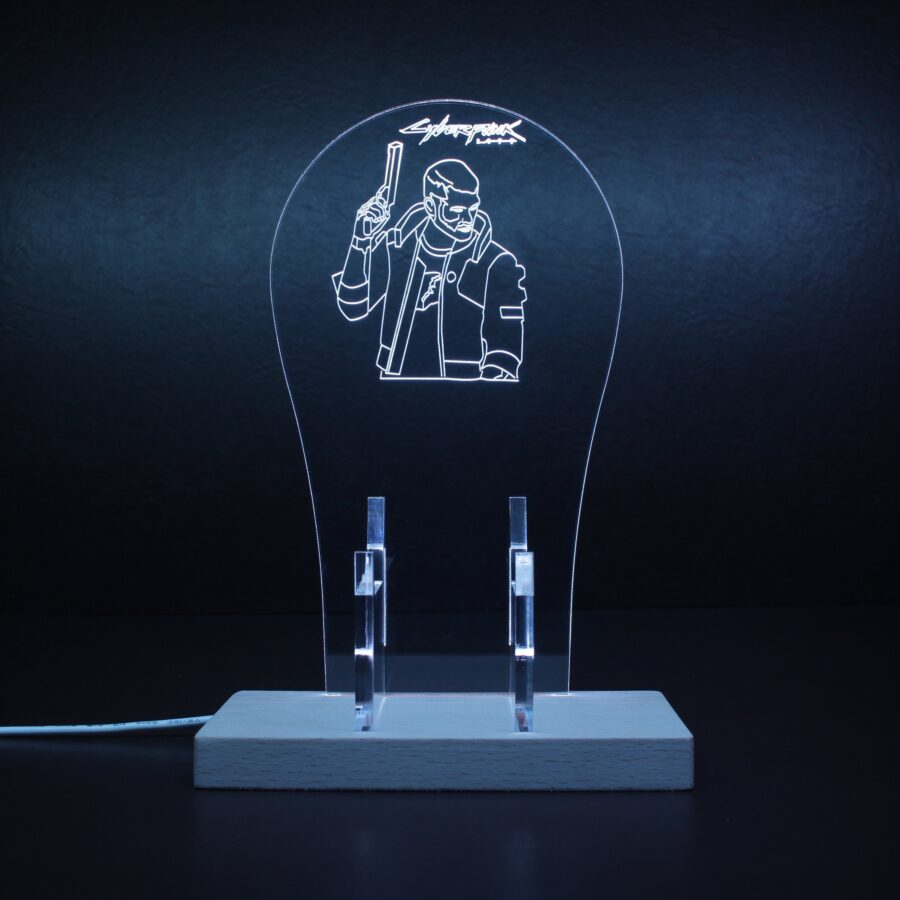 Cyberpunk 2077 Male V Led Gaming Headset Controller Stand - Image 6