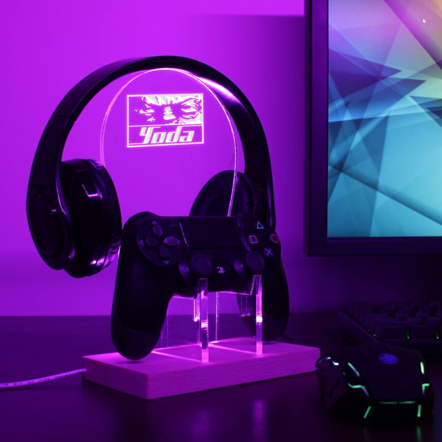 Star Wars Yoda Led Gaming Headset Controller Stand - Image 2