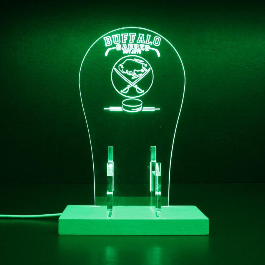 Custom Your Sport Team Buffalo Sabres Est 1970 Rgb Led Gaming Headset Controller Stand - Image 5