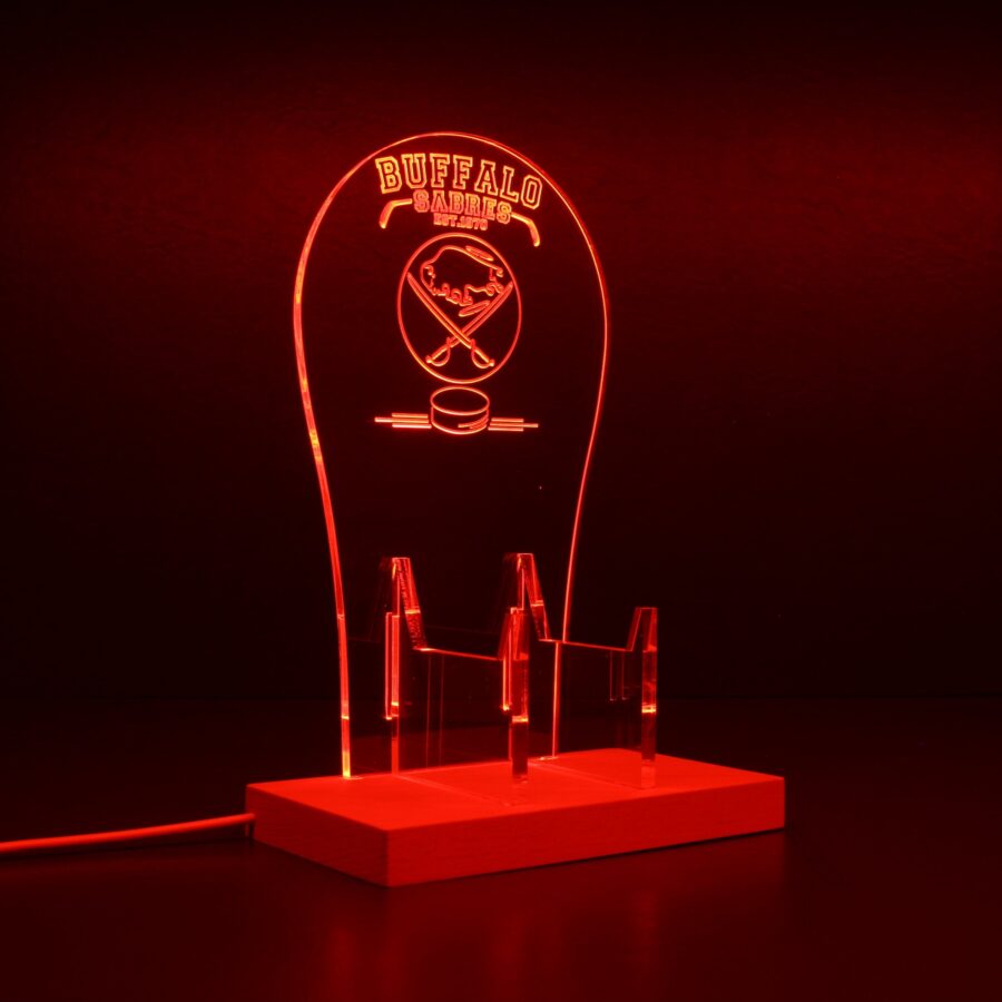 Custom Your Sport Team Buffalo Sabres Est 1970 Rgb Led Gaming Headset Controller Stand - Image 6