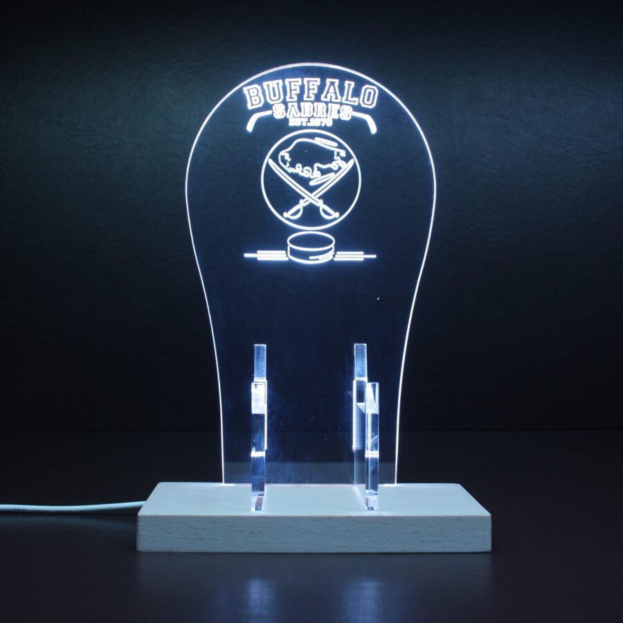 Custom Your Sport Team Buffalo Sabres Est 1970 Rgb Led Gaming Headset Controller Stand - Image 3
