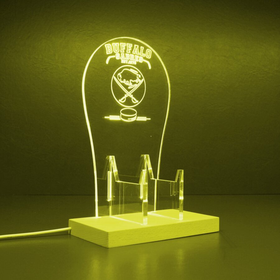 Custom Your Sport Team Buffalo Sabres Est 1970 Rgb Led Gaming Headset Controller Stand - Image 7