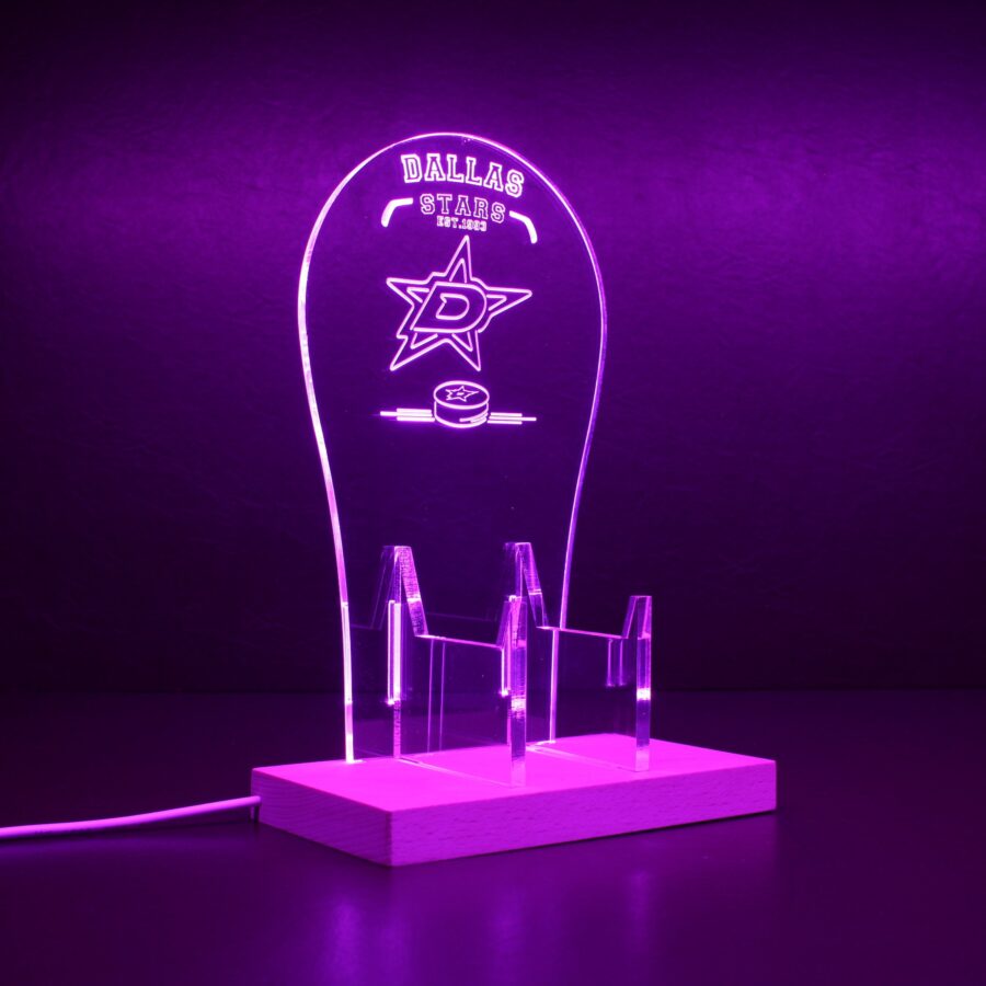 Custom Your Sport Team Dallas Stars Est 1993 Est 1993 Rgb Led Gaming Headset Controller Stand - Image 2