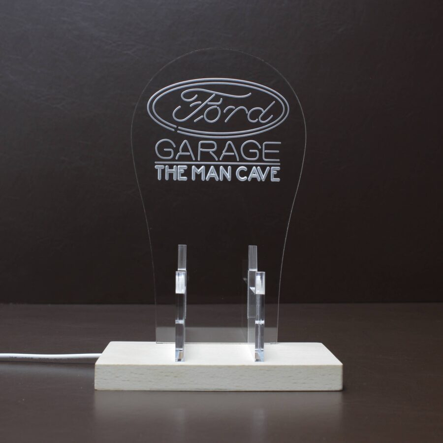 Ford Garage Car Custom Personalized Rgb Led Gaming Headset Controller Stand - Image 8