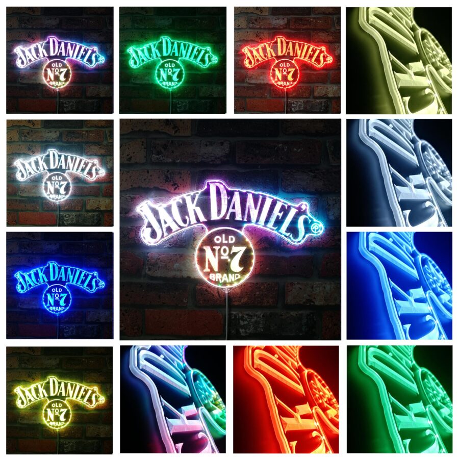 Jack Daniels Old No.7 Pub Dynamic Rgb Edge Lit Led Sign - Image 2