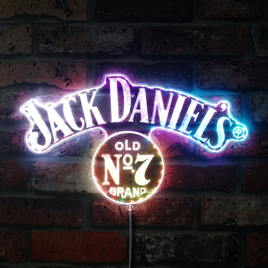 Jack Daniels Old No.7 Pub Dynamic Rgb Edge Lit Led Sign