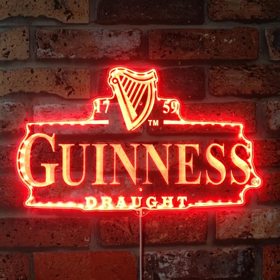 Guinness Draught Dynamic Rgb Edge Lit Led Sign - Image 3