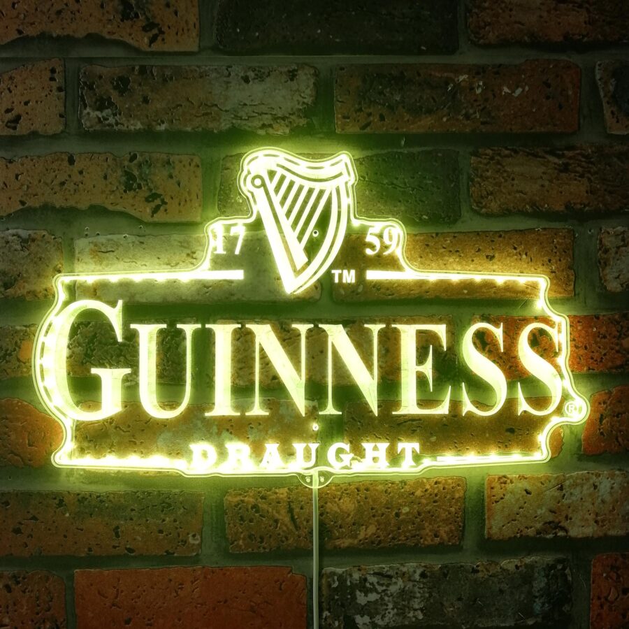 Guinness Draught Dynamic Rgb Edge Lit Led Sign - Image 7