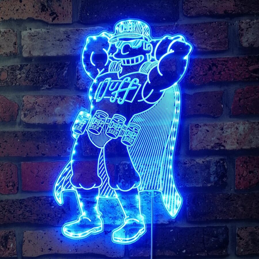 Duff Beer Duffman Dynamic Rgb Edge Lit Led Sign - Image 4