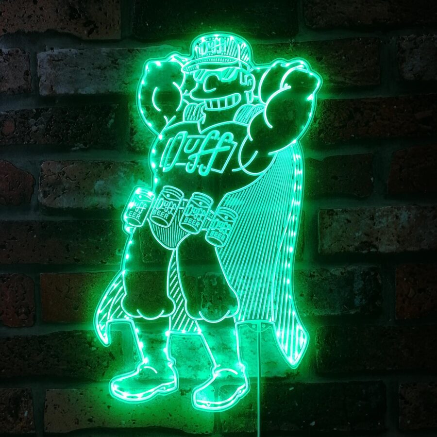Duff Beer Duffman Dynamic Rgb Edge Lit Led Sign - Image 6