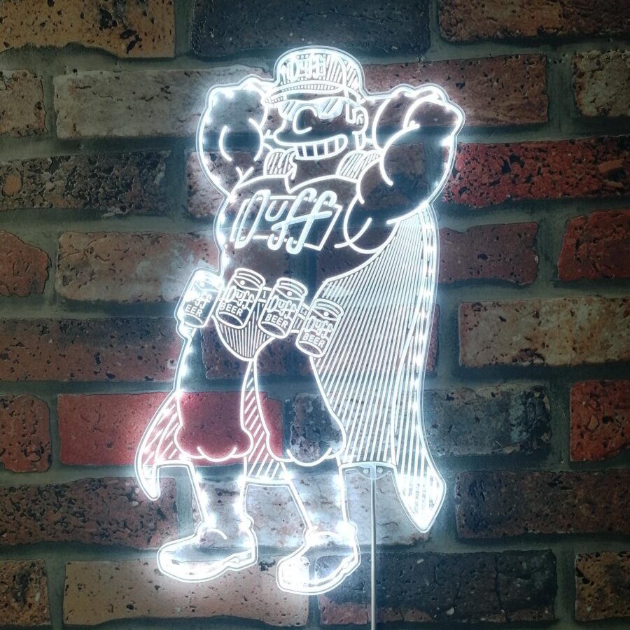 Duff Beer Duffman Dynamic Rgb Edge Lit Led Sign - Image 5