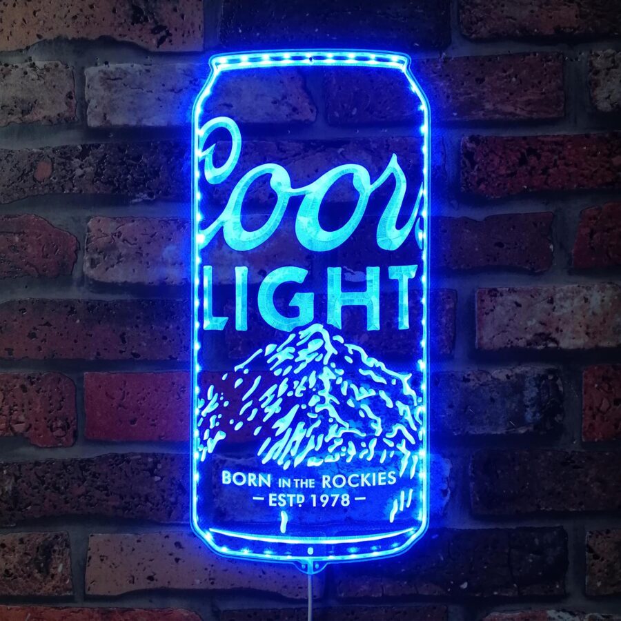 Coors Light Beer Can Dynamic Rgb Edge Lit Led Sign - Image 4