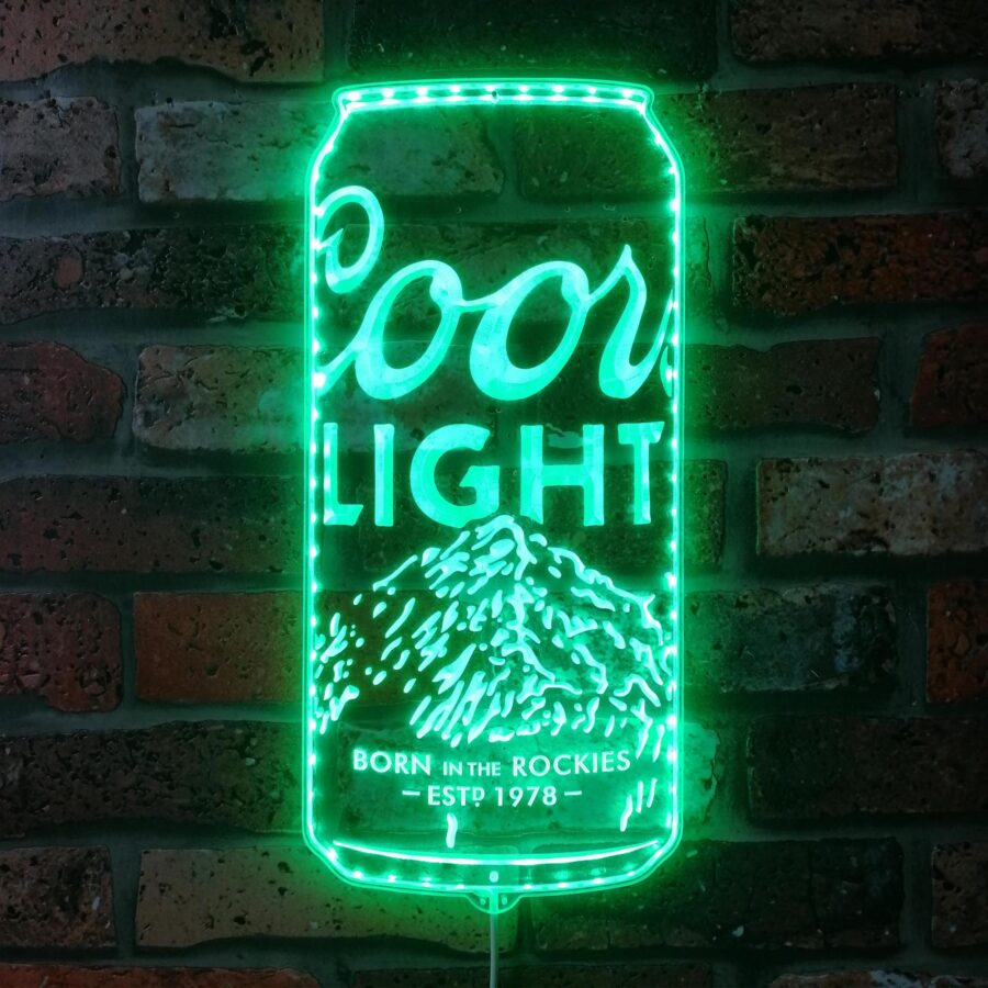 Coors Light Beer Can Dynamic Rgb Edge Lit Led Sign - Image 6