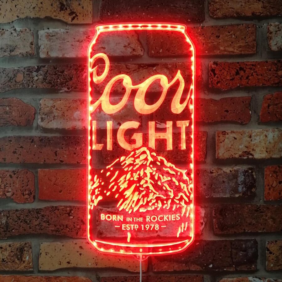 Coors Light Beer Can Dynamic Rgb Edge Lit Led Sign - Image 3