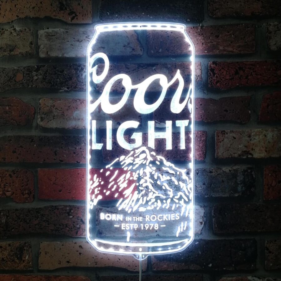 Coors Light Beer Can Dynamic Rgb Edge Lit Led Sign - Image 5