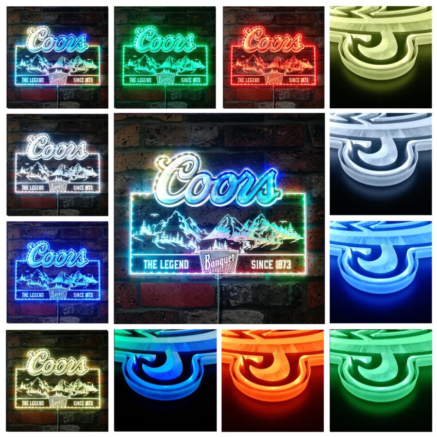 Coors Banquet Dynamic Rgb Edge Lit Led Sign - Image 2