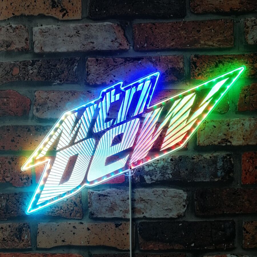 Mtn Dew Dynamic Rgb Edge Lit Led Sign