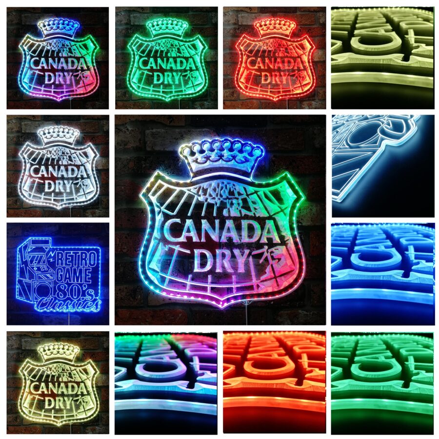 Canada Dry Dynamic Rgb Edge Lit Led Sign - Image 2