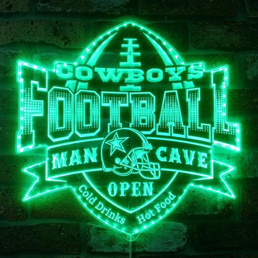 Denver Broncos Football Dynamic Rgb Edge Lit Led Sign Style 2 - Image 6