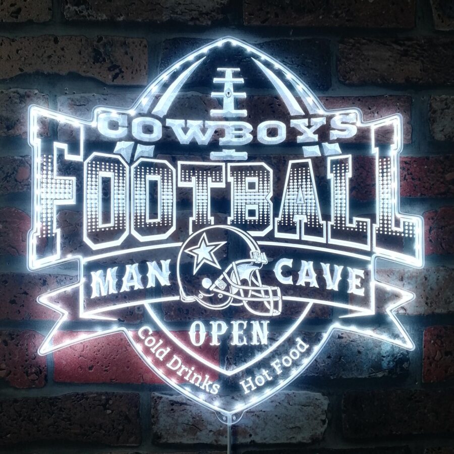 Denver Broncos Football Dynamic Rgb Edge Lit Led Sign Style 2 - Image 5