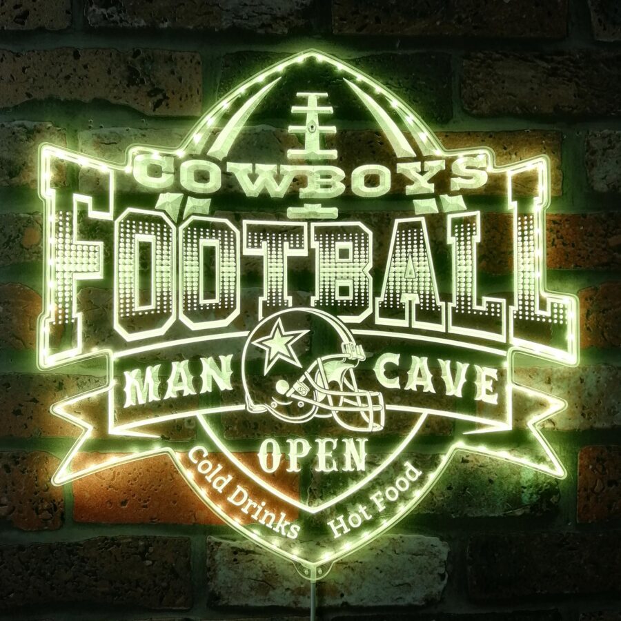 Denver Broncos Football Dynamic Rgb Edge Lit Led Sign Style 2 - Image 7