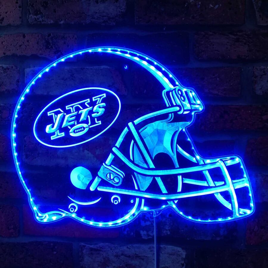 New York Jets Football Club Dynamic Rgb Edge Lit Led Sign - Image 4