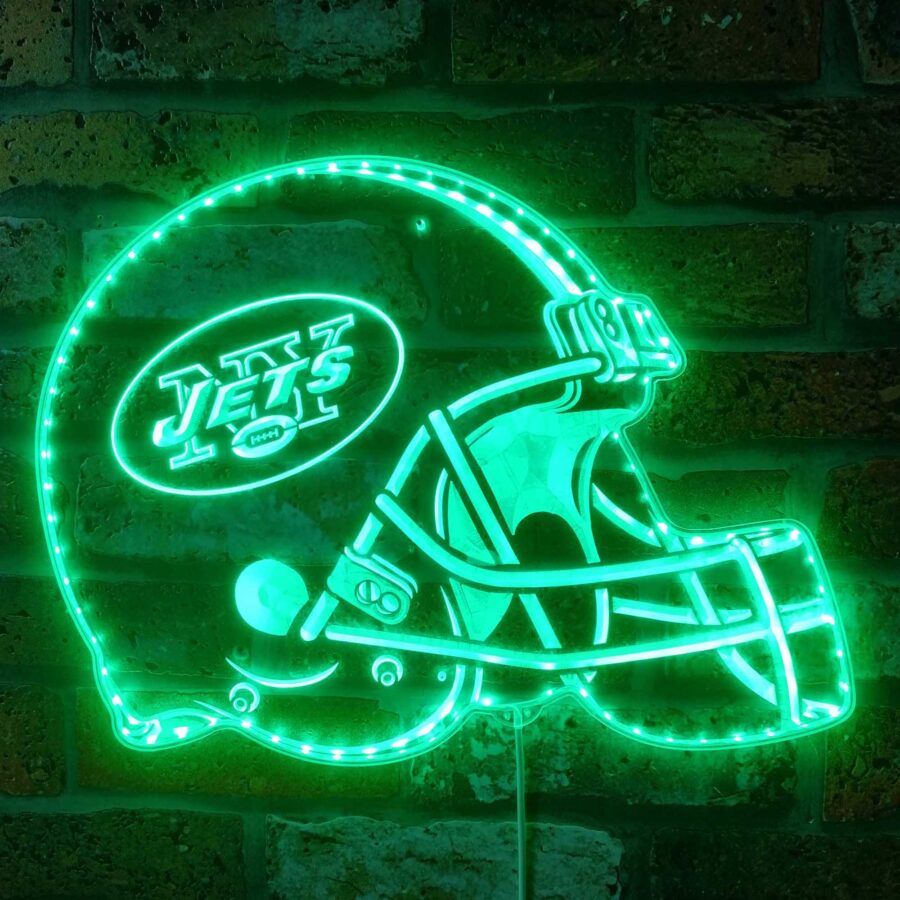 New York Jets Football Club Dynamic Rgb Edge Lit Led Sign - Image 6