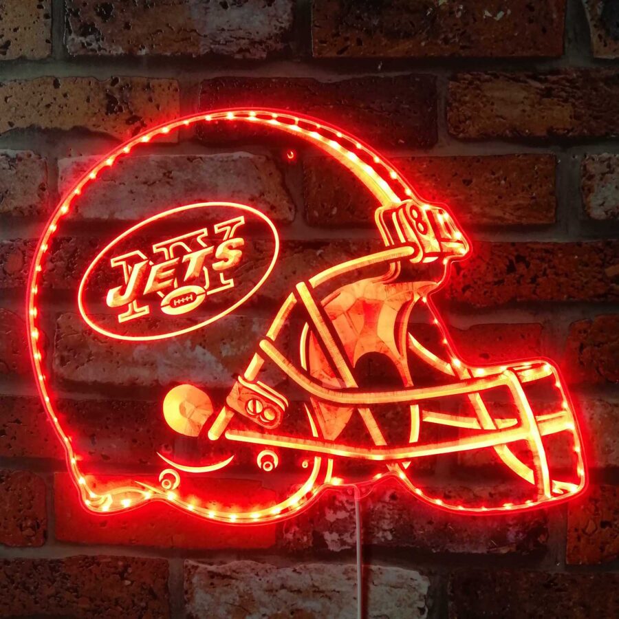 New York Jets Football Club Dynamic Rgb Edge Lit Led Sign - Image 3