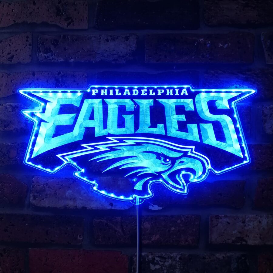 Philadelphia Eagles Dynamic Rgb Edge Lit Led Sign - Image 5
