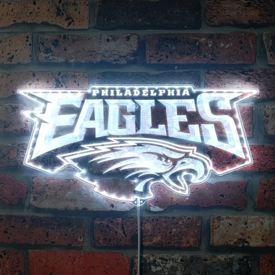 Philadelphia Eagles Dynamic Rgb Edge Lit Led Sign - Image 6