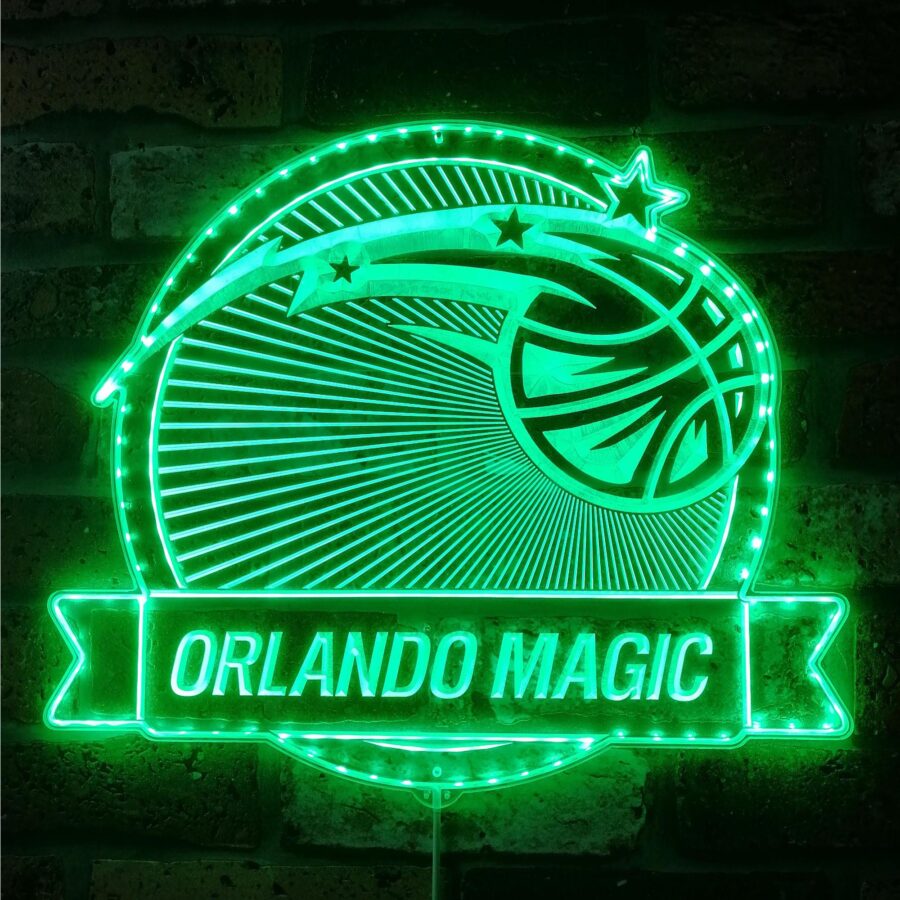 Orlando Magic Dynamic Rgb Edge Lit Led Sign - Image 6