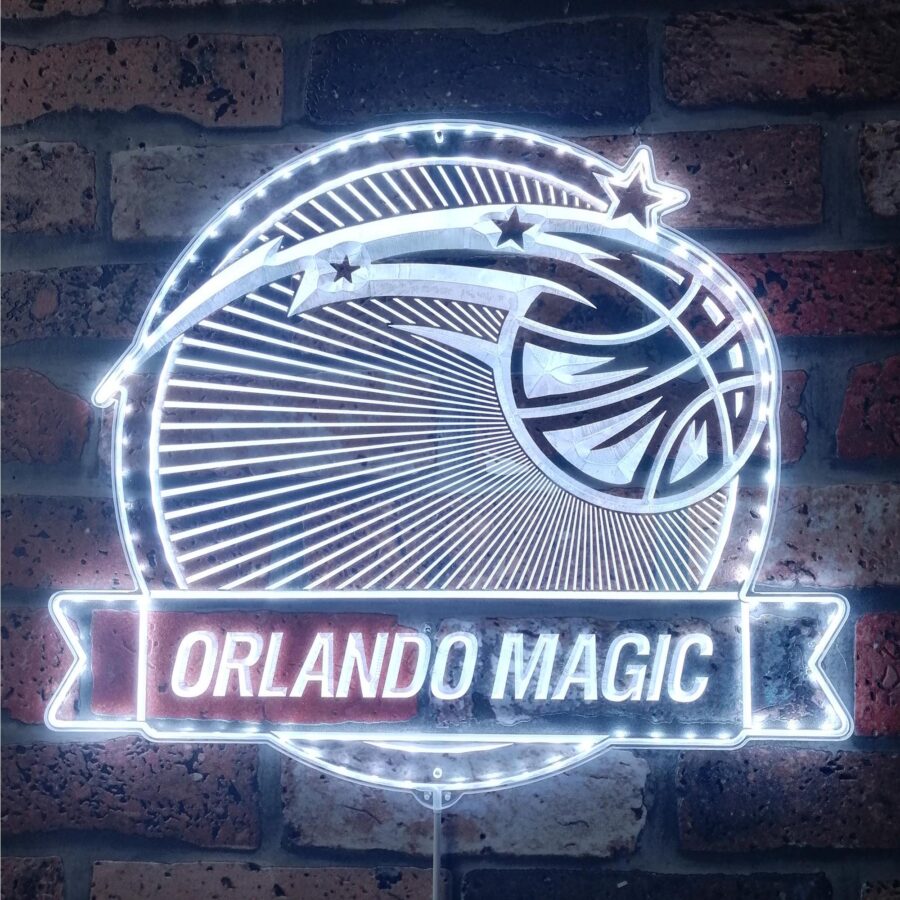 Orlando Magic Dynamic Rgb Edge Lit Led Sign - Image 5