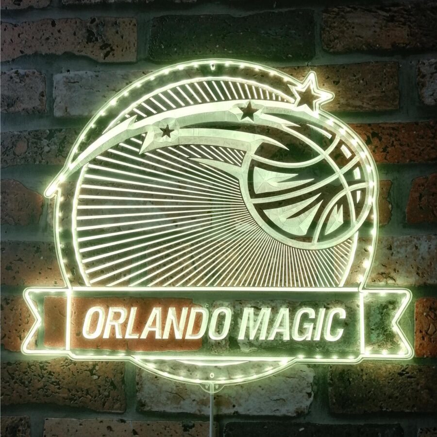 Orlando Magic Dynamic Rgb Edge Lit Led Sign - Image 7
