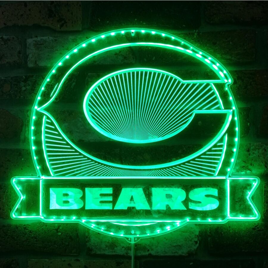 Chicago Bears Dynamic Rgb Edge Lit Led Sign Style 2 - Image 6