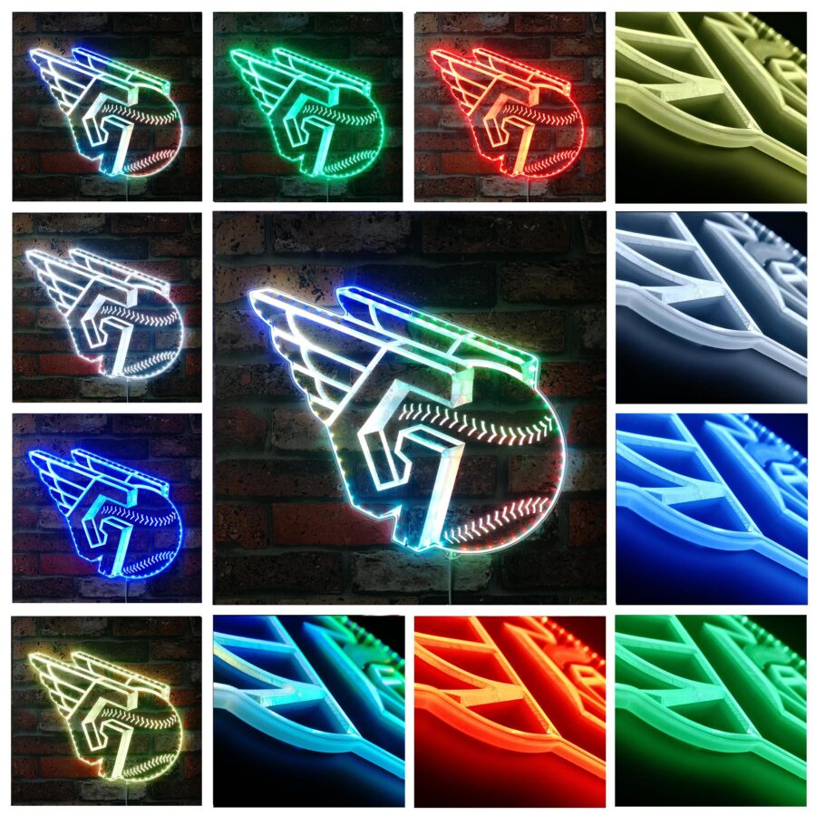 Cleveland Guardians Dynamic Rgb Edge Lit Led Sign - Image 2