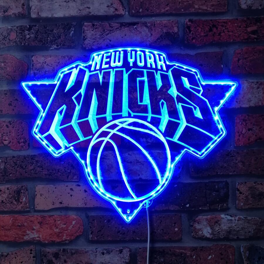New York Knicks Dynamic Rgb Edge Lit Led Sign - Image 4