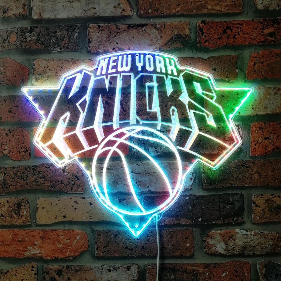 New York Knicks Dynamic Rgb Edge Lit Led Sign