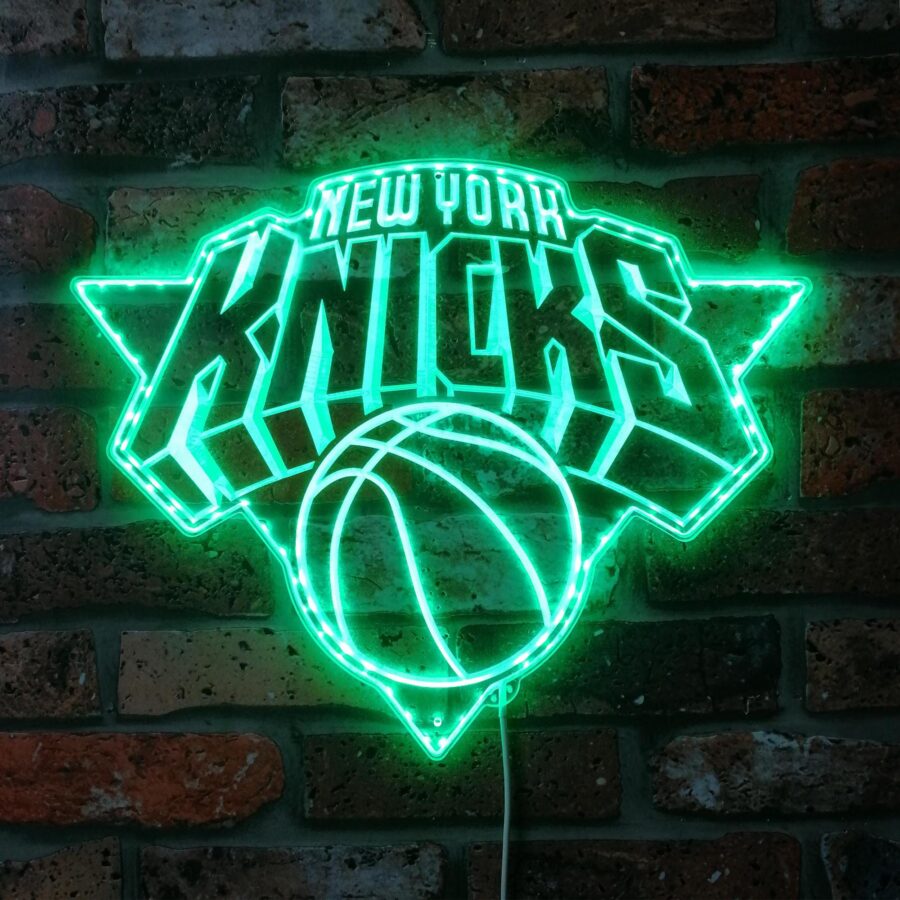 New York Knicks Dynamic Rgb Edge Lit Led Sign - Image 6