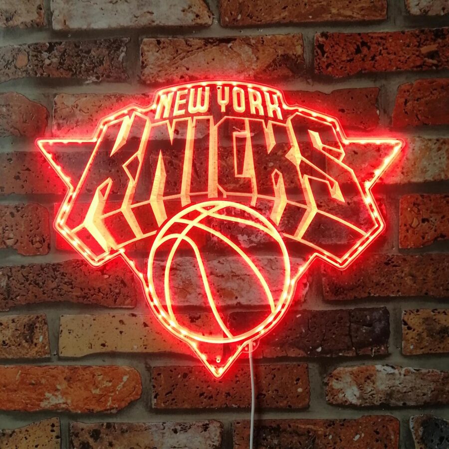 New York Knicks Dynamic Rgb Edge Lit Led Sign - Image 3