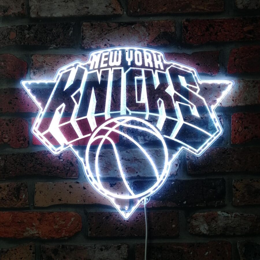New York Knicks Dynamic Rgb Edge Lit Led Sign - Image 5