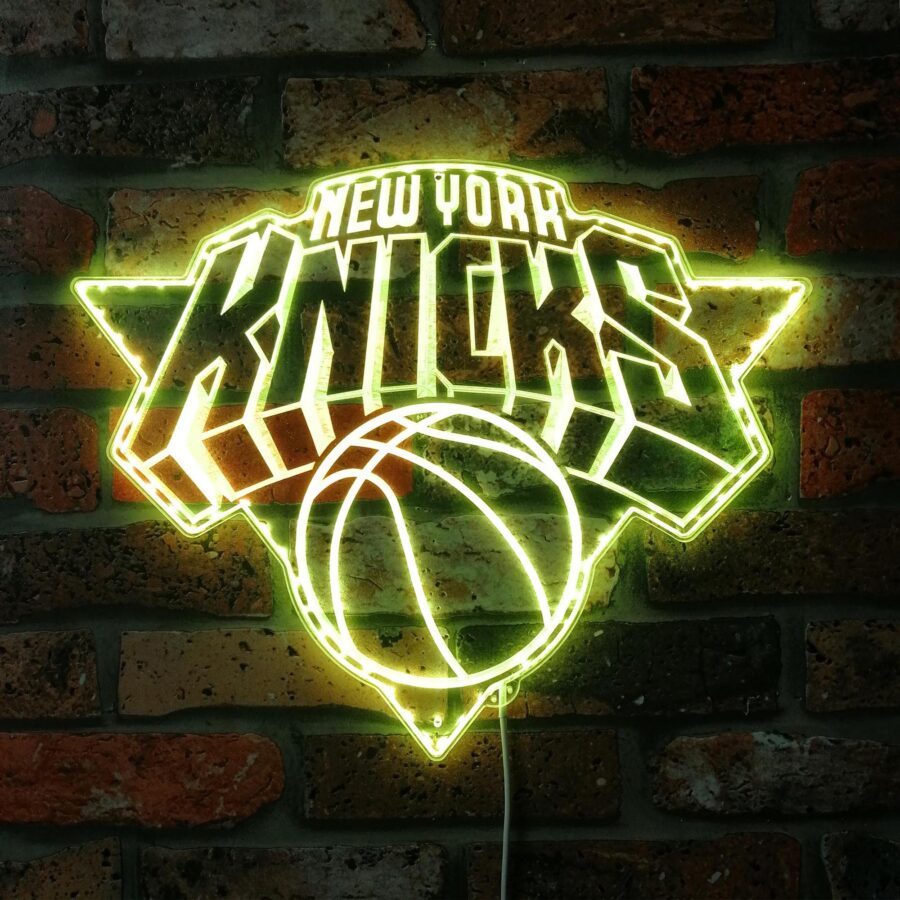 New York Knicks Dynamic Rgb Edge Lit Led Sign - Image 7