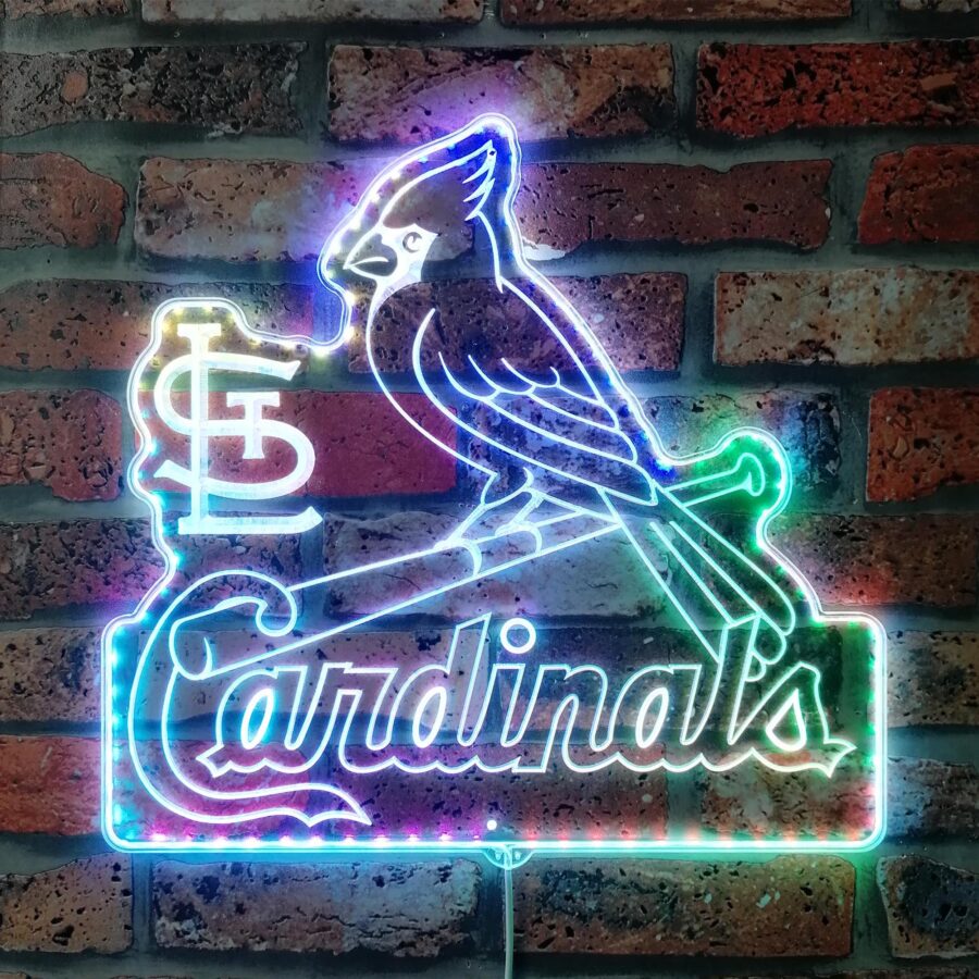 Saint Louis Cardinals Dynamic Rgb Edge Lit Led Sign
